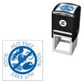 100% notenvrij geen pinda's of boomnoten symbool  zelfinktende stempel (In situ)