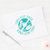 100% notenvrij Gepersonaliseerd kleurlabel Ronde Sticker (Envelop)