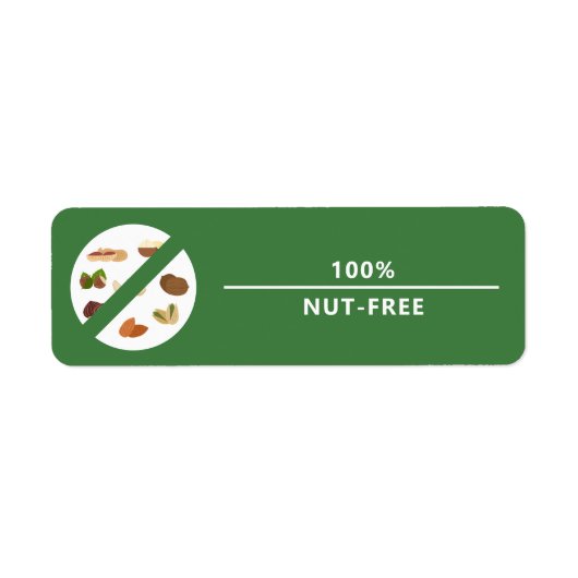 100% notenvrije product label Sticker (Voorkant)