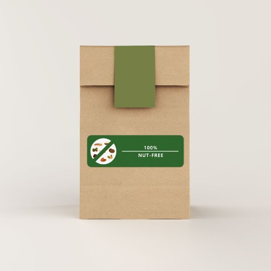 100% notenvrije product label Sticker