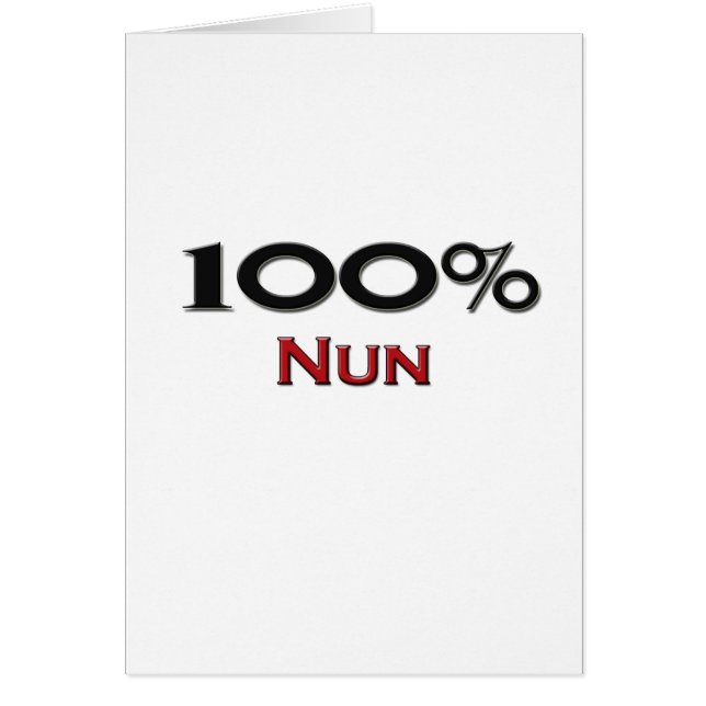 100 % Nun (Voorkant)