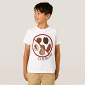 100% Nut Free (boomnoten en pinda's) T-shirt (Voorkant volledig)