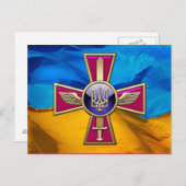 [100] Oekraïense luchtmacht Emblem Briefkaart (Voorkant / Achterkant)