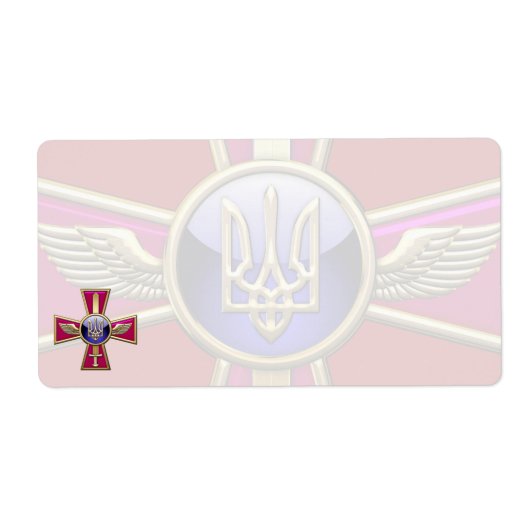 [100] Oekraïense luchtmacht Emblem Etiket (Voorkant)