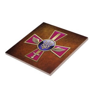 [100] Oekraïense luchtmacht Emblem Tegeltje