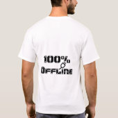 100% offline-modusafbeelding t-shirt (Achterkant)