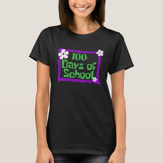 100 One Hundred Days Later 100th day of school tea T-shirt (Voorkant)