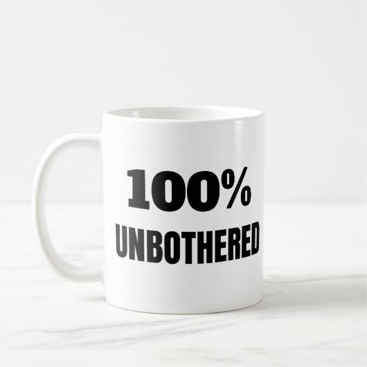 100% ongestoord Sassy Quote Monogram Koffiemok (Links)
