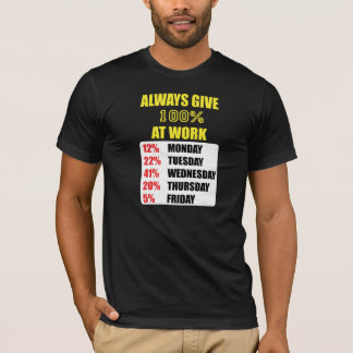 100% OP HET WERK T-SHIRT