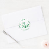 100% op Plant gebaseerde Vegan sticker (Envelop)