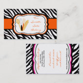 100 Oranje Zebra Bakkerij Visitekaartje (Voorkant / Achterkant)