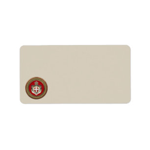 [100] Orde van Malta - Mom-wapenschild Etiket