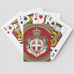 [100] Orde van Malta - Mom-wapenschild Pokerkaarten