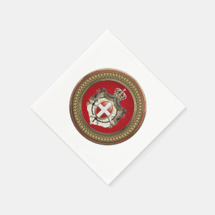 [100] Orde van Malta - Mom-wapenschild Servet