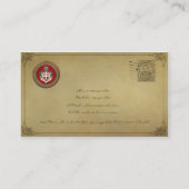 [100] Orde van Malta - Mom-wapenschild Visitekaartje (Achterkant)