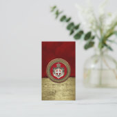 [100] Orde van Malta - Mom-wapenschild Visitekaartje (Staand voorkant)