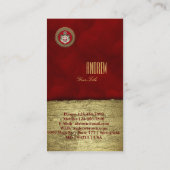 [100] Orde van Malta - Mom-wapenschild Visitekaartje (Achterkant)