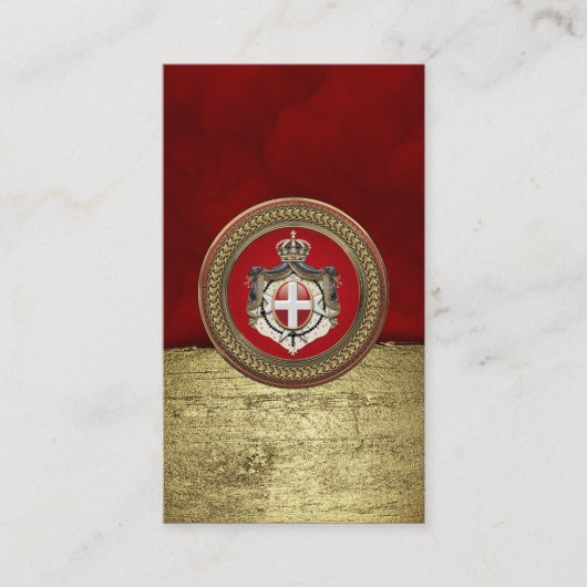 [100] Orde van Malta - Mom-wapenschild Visitekaartje (Voorkant)