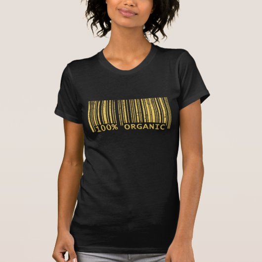 100% Organic Bar Code T-shirt (Voorkant)