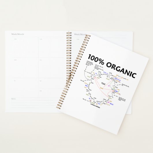 100% Organic Krebs Cycle Citric Acid Cycle TCAC Planner (Display)