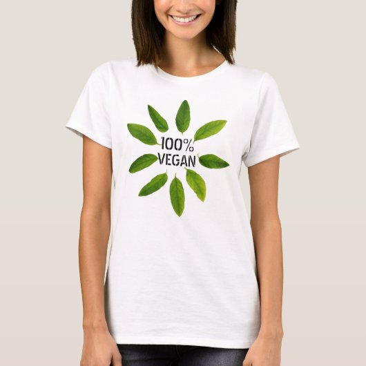 '100% Organic' Vegan Women's Basic T-shirt (Voorkant)