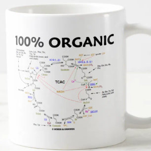 100% organisch (citroenzuurcyclus - Krebs-cyclus) Koffiemok