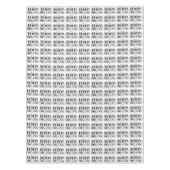 100% organisch zwart wit patroon tafelkleed (Voorkant)