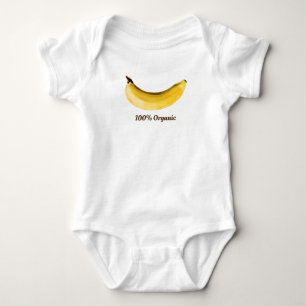 "100% ORGANISCHE BANANA BABY" #foodiepower Romper