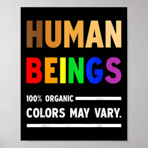 100% organische kleuren kunnen variëren LGBT Poster