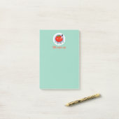 100% Organische Woede Grappige Boze Tomaat Post-it® Notes (Op bureau)