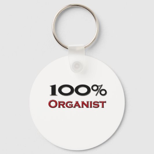 100 % organisme sleutelhanger (Voorkant)