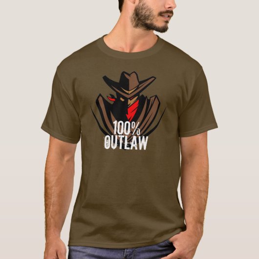 100% Outlaw T-Shirt (Voorkant)