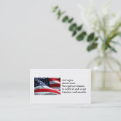 100-pack CIVIELRECHTENkaarten Visitekaartje (Staand voorkant)