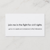 100-pack CIVIELRECHTENkaarten Visitekaartje (Achterkant)