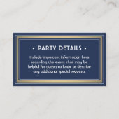 100 Pack Details Behuizing Elegant Marine Blauw Go Visitekaartje (Voorkant)