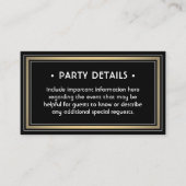 100 Pack Details Behuizing Elegant Zwart & Goud Visitekaartje (Voorkant)