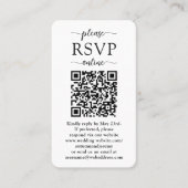 100 Pack Online QR RSVP & Foto Bruiloft Behuizing Visitekaartje (Voorkant)