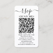 100 Pack QR Code Bruiloft RSVP & Details Behuizing Visitekaartje (Voorkant)