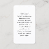 100 Pack QR Code Bruiloft RSVP & Details Behuizing Visitekaartje (Achterkant)