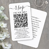 100 Pack QR Code Bruiloft RSVP & Details Behuizing Visitekaartje