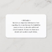 100 Pack QR Code RSVP & Details Bruiloft Behuizing Visitekaartje (Achterkant)