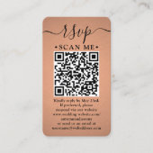 100 Pack QR Code RSVP Faux Copper Folie Behuizing Visitekaartje (Voorkant)