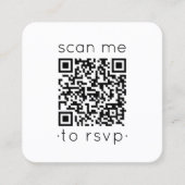 100 Pack QR RSVP Bruiloft Website Foto Behuizing Vierkante Visitekaartje (Voorkant)
