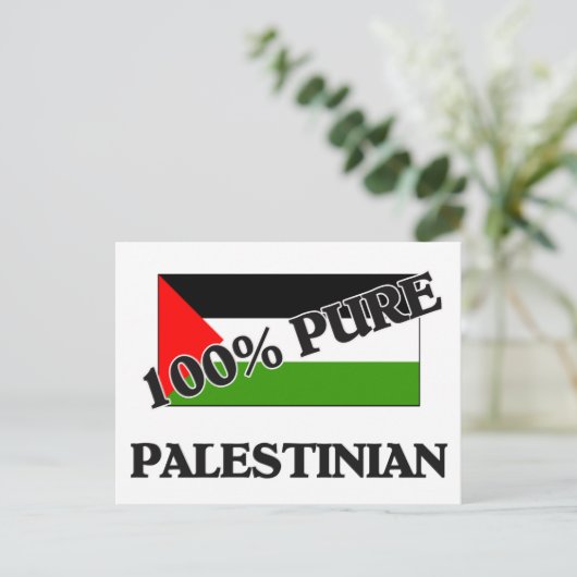 100 % PALESTIJNS BRIEFKAART (Staand voorkant)