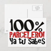 100% Parcelero, jullie tu sabes Briefkaart (Voorkant / Achterkant)