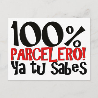 100% Parcelero, jullie tu sabes Briefkaart