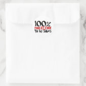 100% Parcelero, ya tu sabes Ronde Sticker (Tas)