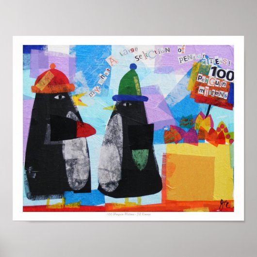 100 Penguin Mittens Poster (Voorkant)