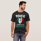 100 Percent Made In Mexico Funny Saying Mexican Fl T-shirt (Voorkant volledig)