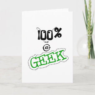 100 percenten Geek Kaart